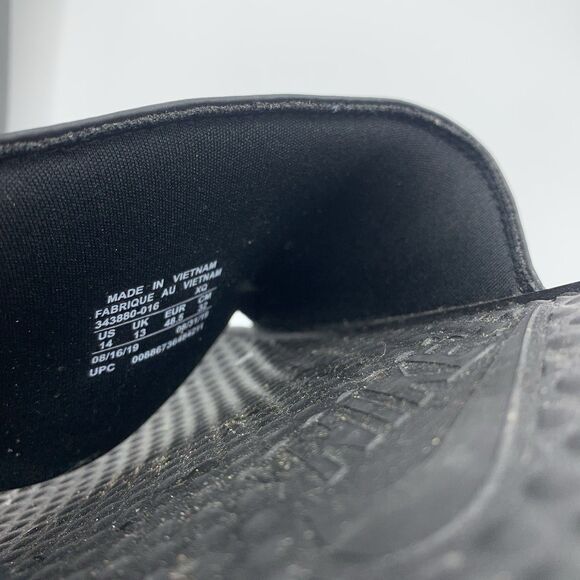 NIKE Benassi JDI Slides Sandals Black Off Court Shoes Slip On Flat Size 14 - Picture 8 of 8